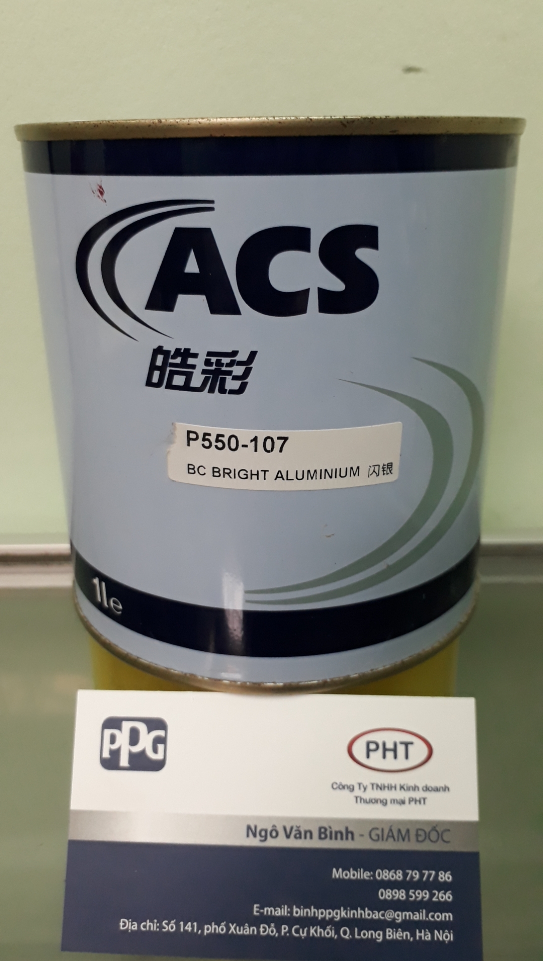 Sơn gốc màu bạc sáng P550 -107