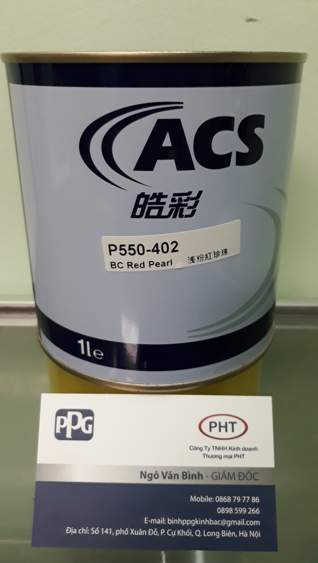 Sơn gốc màu đỏ camay P550-402